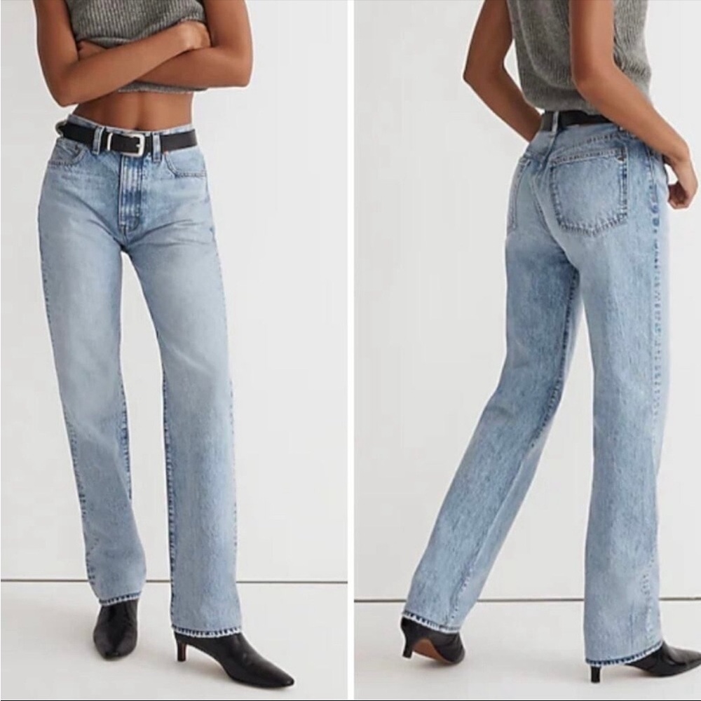 Madewell‎ the 90s straight High-Rise Jeans closet staple capsule wardrobe clean